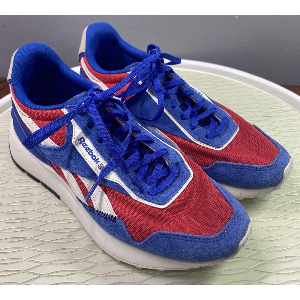 Reebok Classic Leather Legacy Vector Red/White/Blue Sneaker Unisex Men 5.5/Wom 7